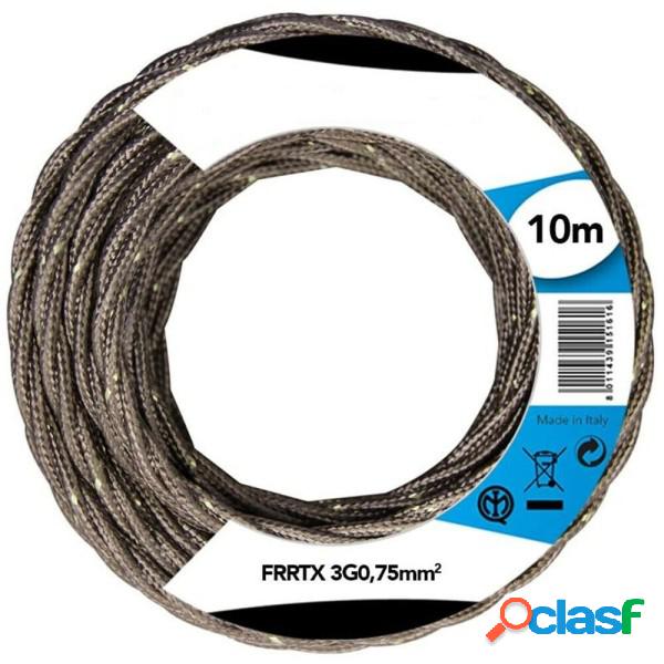 Trade Shop - Cavo Elettrico In Tessuto Frrtx 10mt