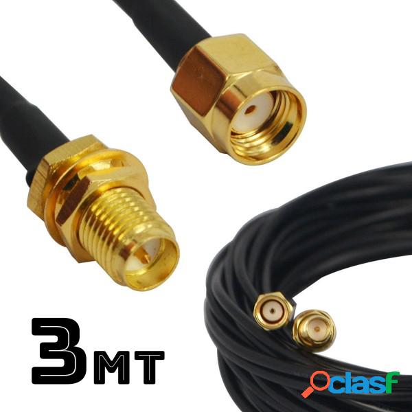 Trade Shop - Cavo Prolunga Adattatore 3 M Antenna Wirelles