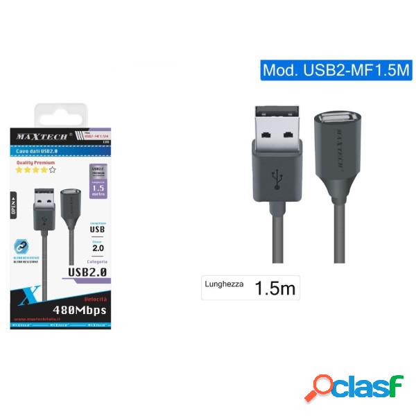 Trade Shop - Cavo Prolunga Usb 2.0 Maschio A Femmina Pc