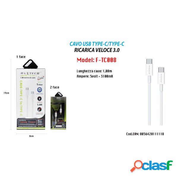 Trade Shop - Cavo Usb Type-c A Usb Type-c 3.0 1mt