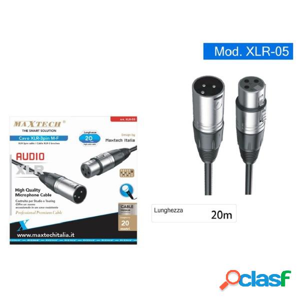 Trade Shop - Cavo Xlr Maschio / Femmina 3 Pin Audio Prolunga