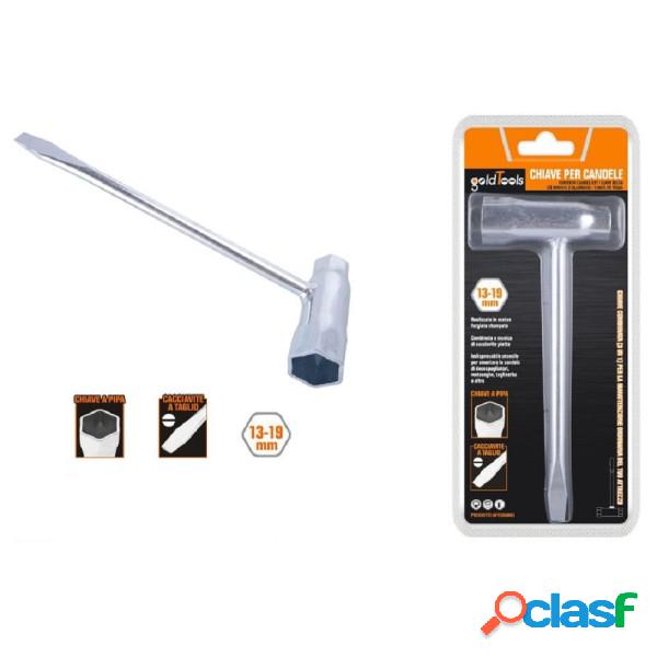 Trade Shop - Chiave Combinata Per Candele A Pipa 13-19 Mm