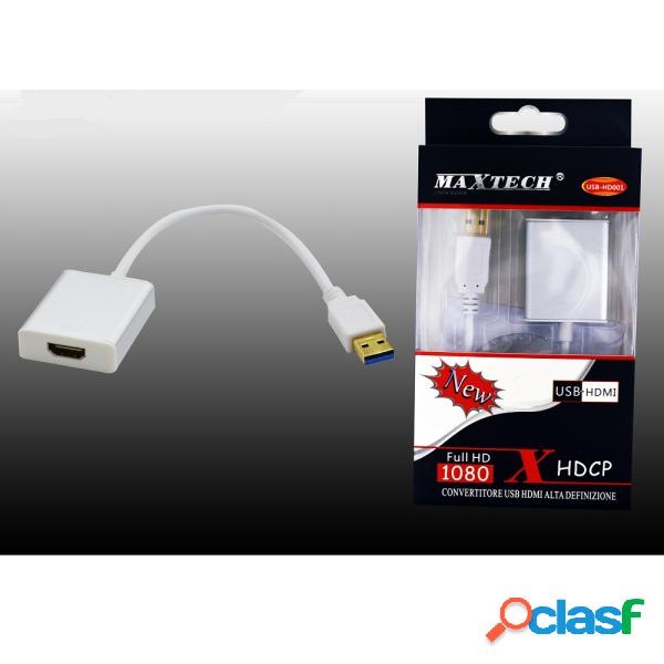 Trade Shop - Convertitore Video Da Usb A Hdmi Da Pc A Tv