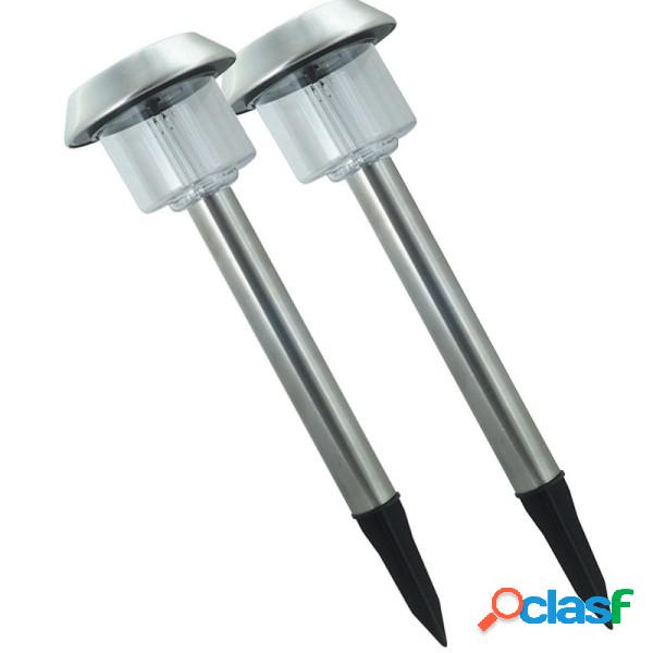 Trade Shop - Coppia Faretto Faro Led Giardino Led Picchetto