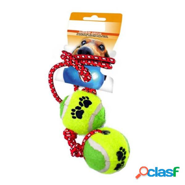 Trade Shop - Corda Con 2 Palline Tennis Gioco Addestramento
