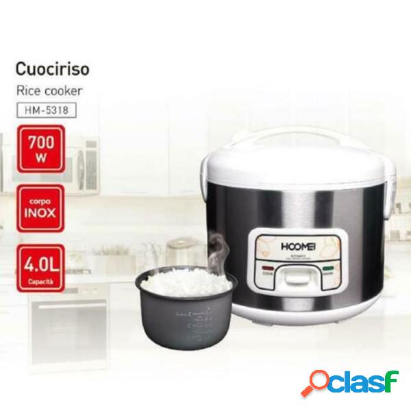 Trade Shop - Cuociriso Elettrico 700w 4 Litri Vaporiera