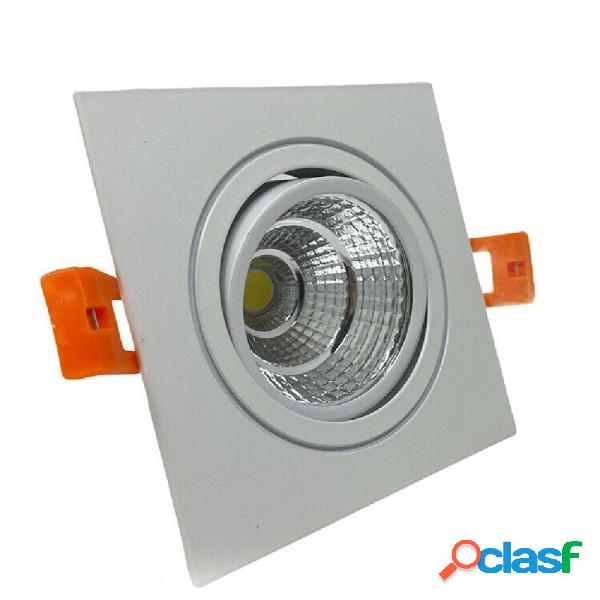 Trade Shop - Faretto Incasso Led Cob 7 Watt Quadrato 700 Lm