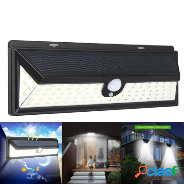 Trade Shop - Faro 118 Led Con Pannello Solare E Sensore Di