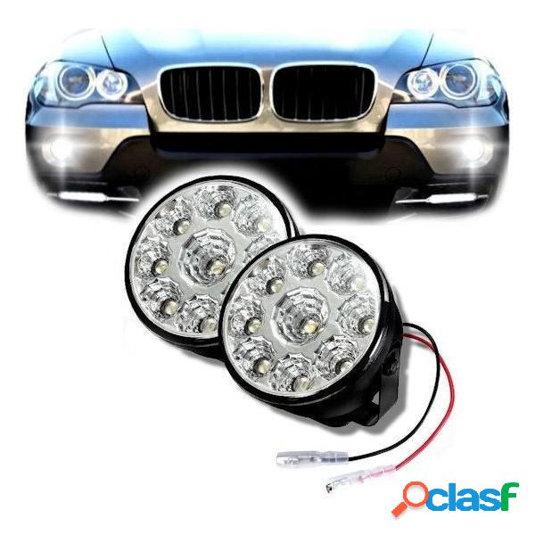 Trade Shop - Faro Faretto Led Smd Auto Coppia Fari Faretti