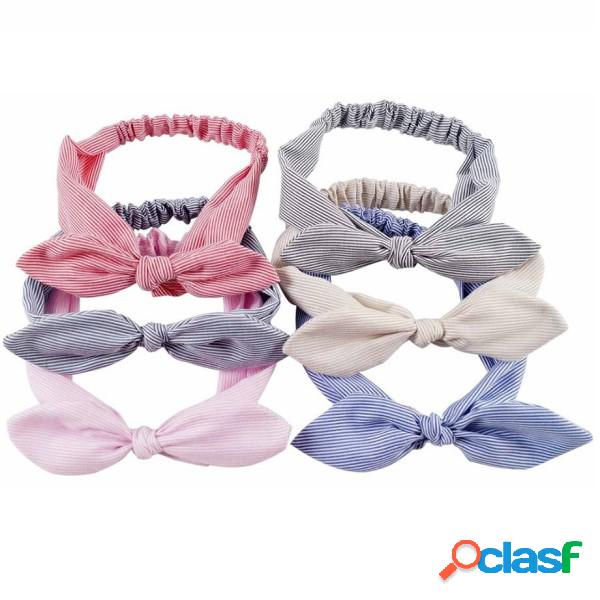 Trade Shop - Fascia Elastica 2 Pezzi Righe Annodata Fiocco