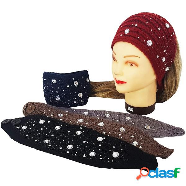 Trade Shop - Fascia Elastica Lana Brillantini Annodata Retro