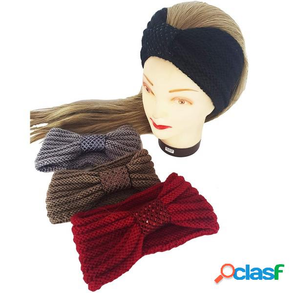 Trade Shop - Fascia Elastica Lana Paillettes Annodata Retro