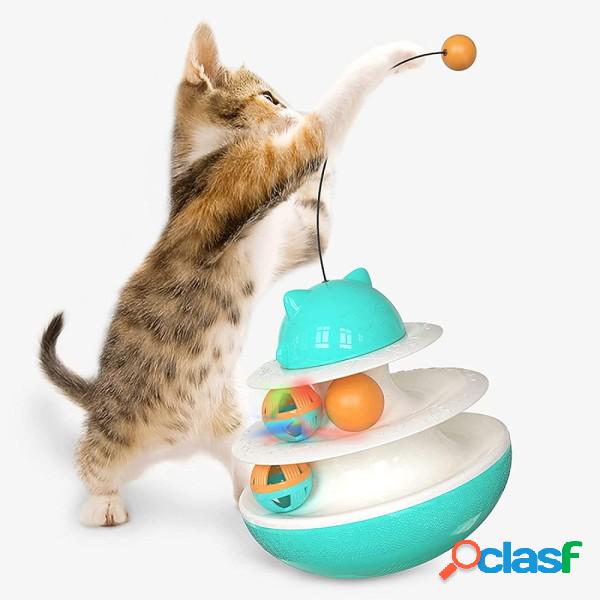 Trade Shop - Giocattolo Multifunzionale Per Gatto Palla