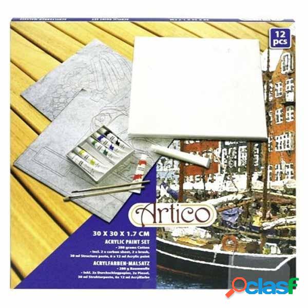 Trade Shop - Kit 12 Pezzi Attrezzi Per Pittura Dipinto