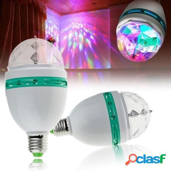 Trade Shop - Lampada Lampadina Rotante Rgb E27 Effetti Luce