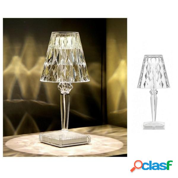 Trade Shop - Lampada Tavolo Cristallo Trasparente