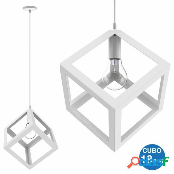 Trade Shop - Lampadario Lampada Sospensione Cubo 18cm Design
