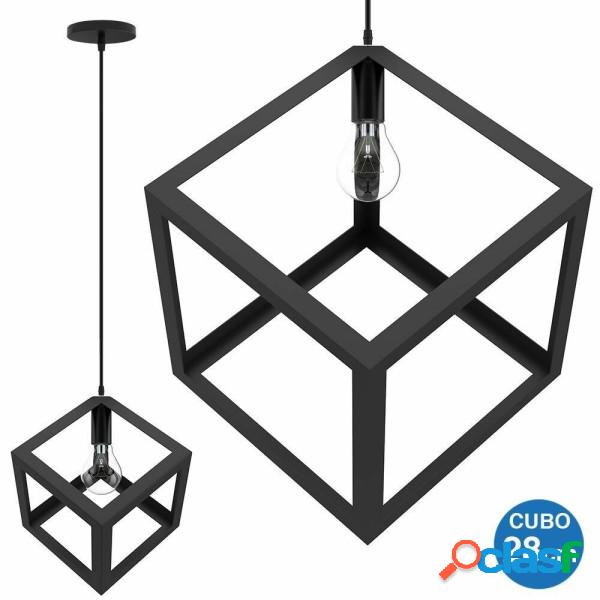 Trade Shop - Lampadario Lampada Sospensione Cubo 28cm Design
