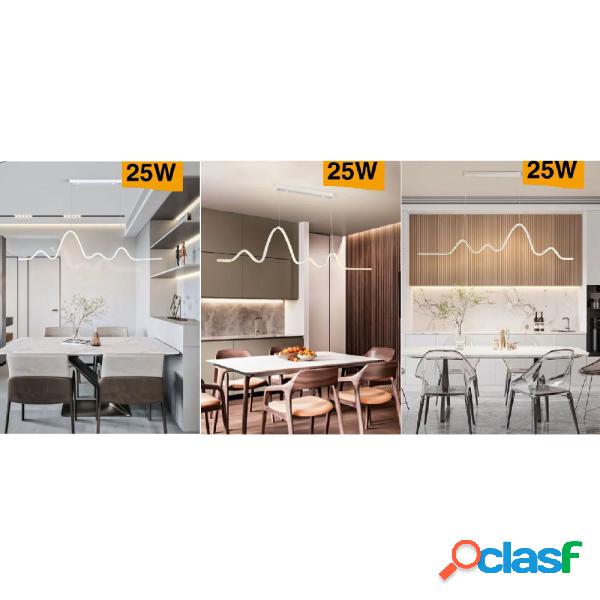 Trade Shop - Lampadario Sospensione Led Moderno Onda