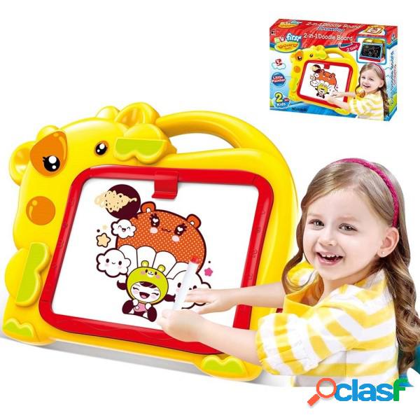 Trade Shop - Lavagna Magnetica Bambini Hippo 2in1 Con