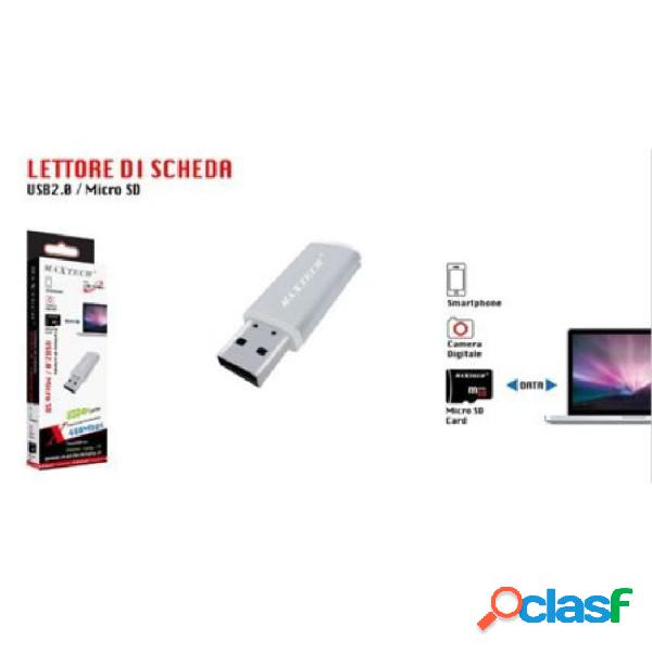 Trade Shop - Lettore Di Schede Di Memoria Usb 2.0 Micro Sd