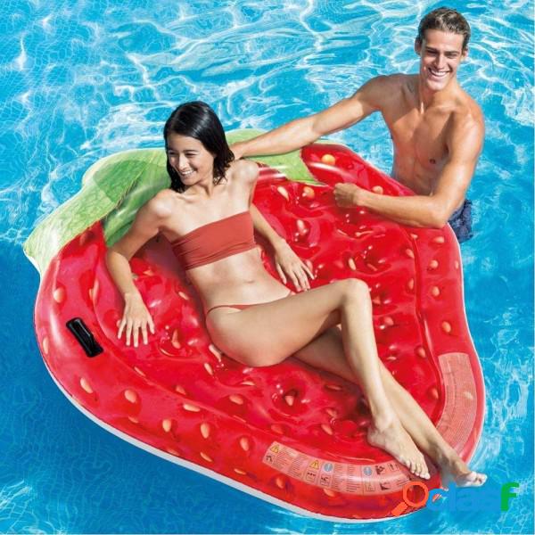 Trade Shop - Materassino Isola Gonfiabile Stampa Fragola Pvc