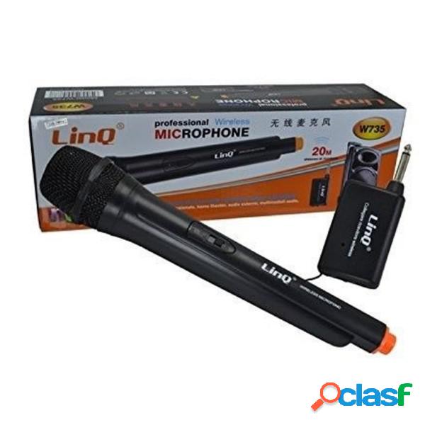 Trade Shop - Microfono Professionale Wireless Dinamico Con
