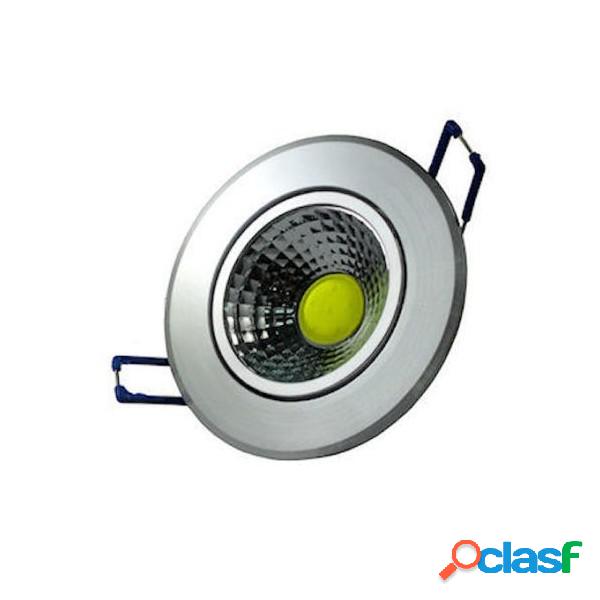 Trade Shop - Mini Faretto Cob A Led Da Incasso 3w Luce