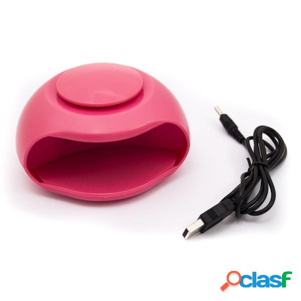 Trade Shop - Mini Lampada Uv 3 Led Asciuga Smalto Unghie