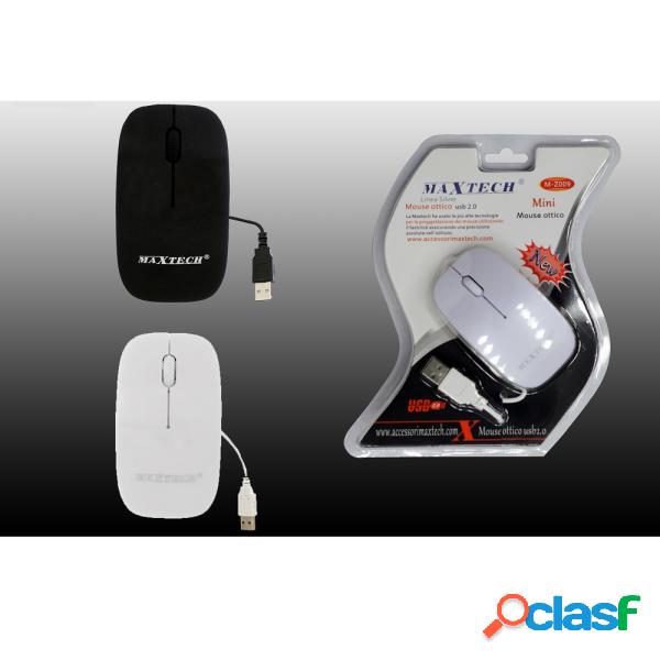 Trade Shop - Mini Mouse Ottico Usb 2.0 Con Filo Per Computer