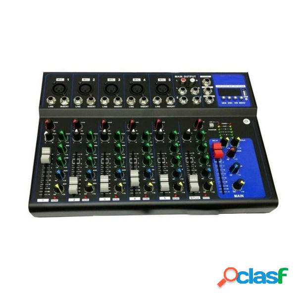 Trade Shop - Mixer Audio Professionale 7 Canali Usb Con