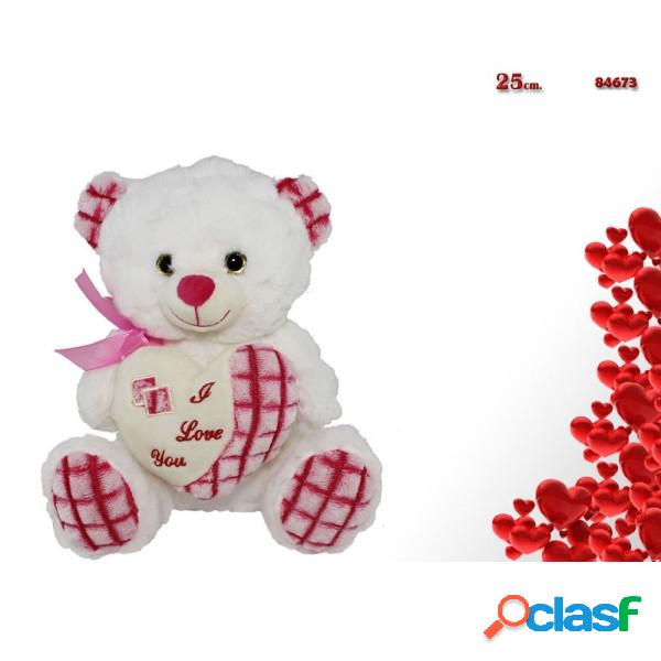 Trade Shop - Orsacchiotto Peluche Pupazzo Orso Con Cuore E