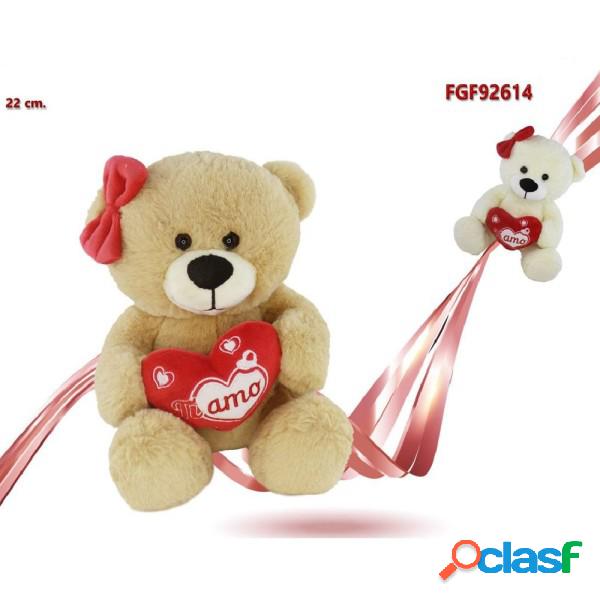 Trade Shop - Orsetto Orsa Peluche Con Cuore Scritta Ti Amo