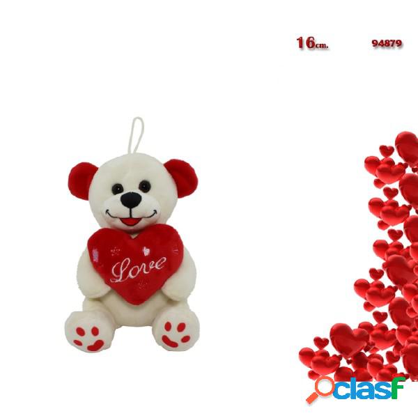 Trade Shop - Orso Peluche Orsetto Con Cuore Scritta Love