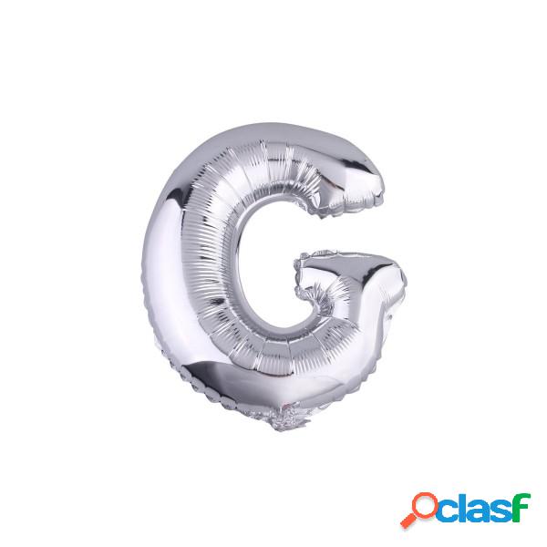 Trade Shop - Palloncino Gonfiabile Elio Lettera G Argento 35