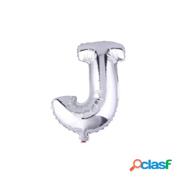 Trade Shop - Palloncino Gonfiabile Elio Lettera J Argento 35
