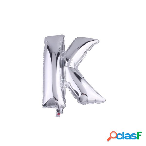 Trade Shop - Palloncino Gonfiabile Elio Lettera K Argento 35