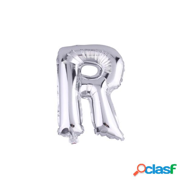 Trade Shop - Palloncino Gonfiabile Elio Lettera R Argento 35
