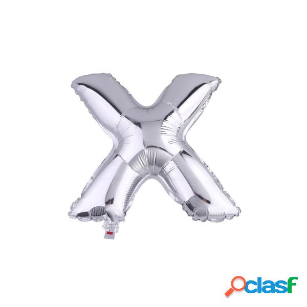 Trade Shop - Palloncino Gonfiabile Elio Lettera X Argento 35