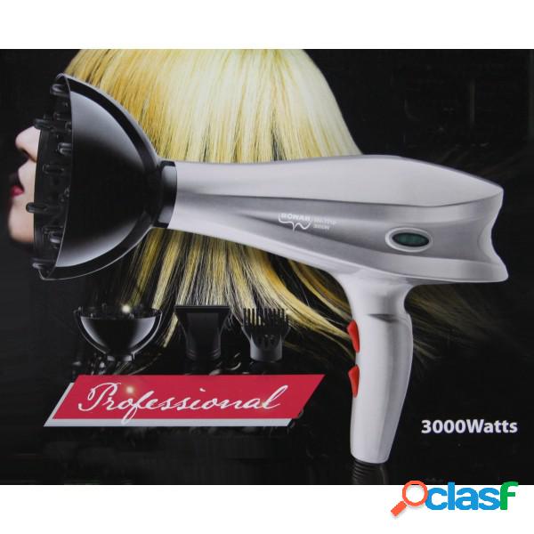 Trade Shop - Phon Professionale 3000w Asciugacapelli Triplo