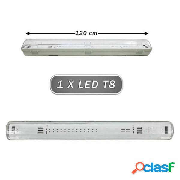 Trade Shop - Plafoniera Stagna 1 Neon Led Tubo T8 G13 Da 120