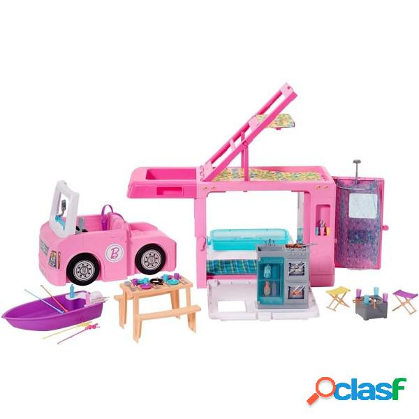 Trade Shop - Playset Camper Dei Sogni 3 In 1 Con 3 Veicoli E