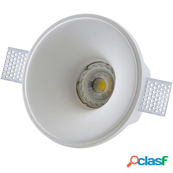 Trade Shop - Porta Faretto Fisso In Gesso Ad Incasso Led