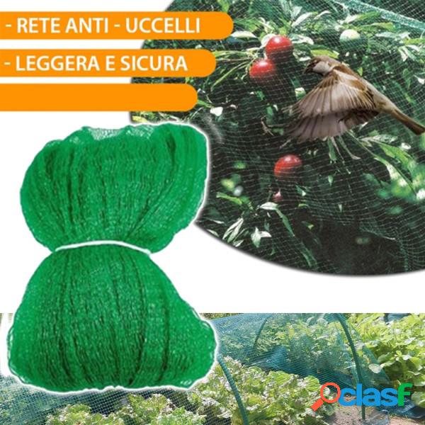 Trade Shop - Rete Anti Uccelli Protezione Ortaggi Verde 4x12