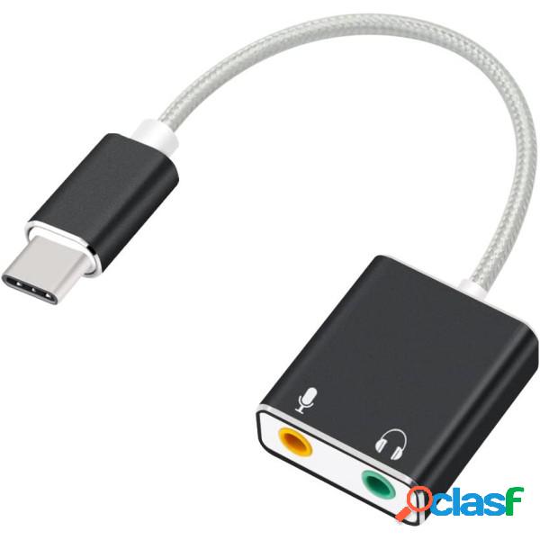 Trade Shop - Scheda Audio Esterna Splitter Porta Type-c