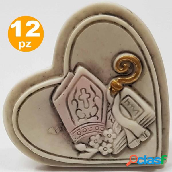 Trade Shop - Set 12 Bomboniere Cuore Cresima Sacramento