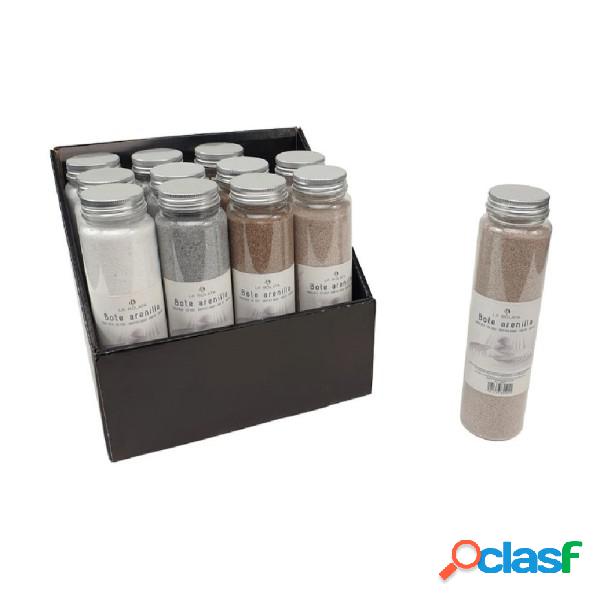 Trade Shop - Set 12 Pz Barattolo Con Sabbia Colorata