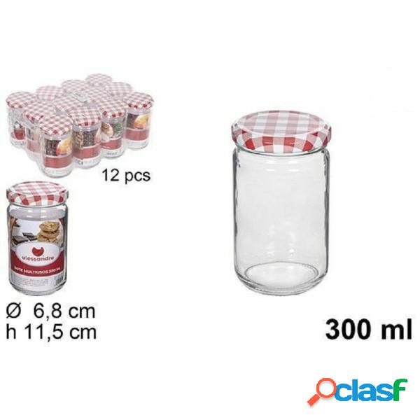 Trade Shop - Set 12 Pz Contenitore Barattolo In Vetro Con