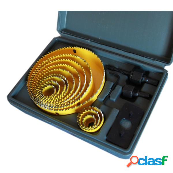 Trade Shop - Set 16 Pz Frese Legno Frese A Tazza Per Trapano