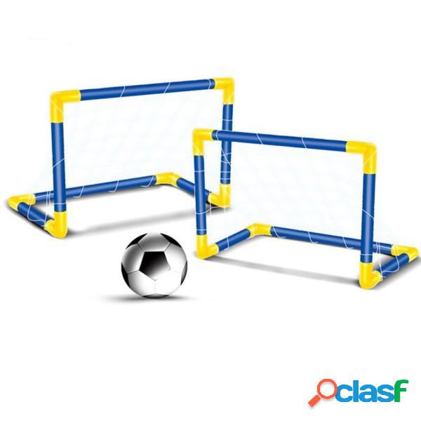 Trade Shop - Set 2 Porte Da Calcio Con Rete Per Bambini